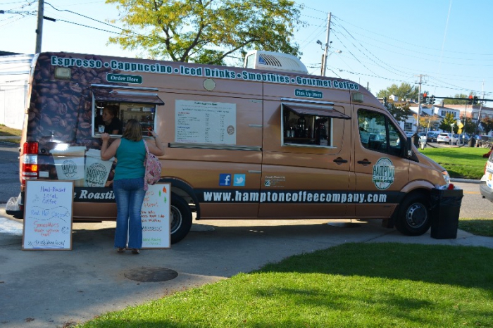 Hampton Coffee Company's mobile unit at Agawam Park