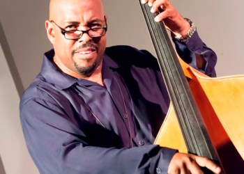 Big man Christian McBride filling the Old Whalers church with his legendary style of jazz.