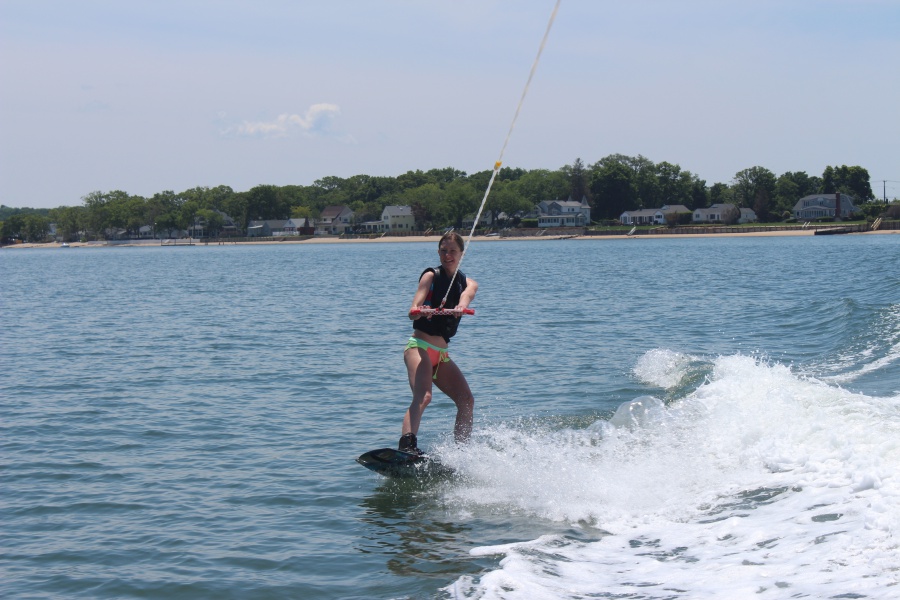 Riding with Peconic Water Sports