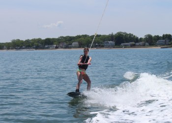 Riding with Peconic Water Sports