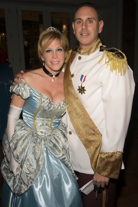Lorraine Marcellino and Lou Artentos brought a royal touch to the Rowdyween annual halloween party.
