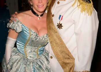 Lorraine Marcellino and Lou Artentos brought a royal touch to the Rowdyween annual halloween party.
