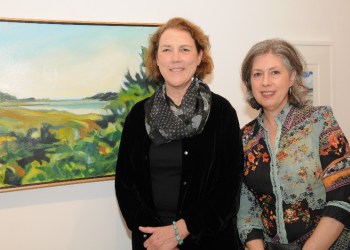  Featured artist Dru Frederick with April Gallo