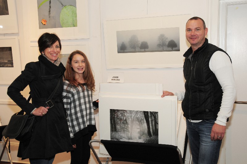 A family of art lovers: Marcy, Sofia and John Damasco