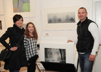 A family of art lovers: Marcy, Sofia and John Damasco