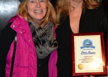 Dan's Best of the Best Hall of Fame presenter Bonnie Grice with Hall of Famer Nancy Atlas, Best Female Musician