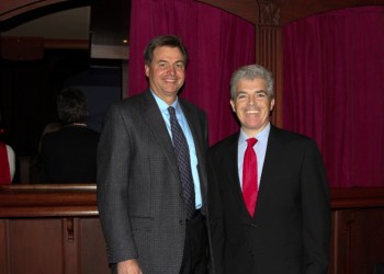 Suffolk County Legislator Al Krupski and Suffolk County Executive Steve Bellone