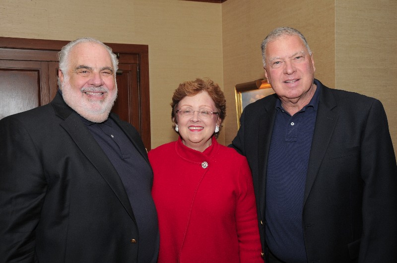 Event chairman Joseph Aversano with East Hampton Village Deputy Mayor Barbara Borsack and Robert Caruso