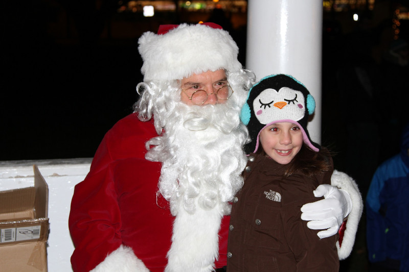 Santa Claus and Sophia Pennington