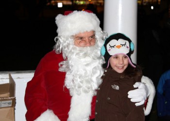 Santa Claus and Sophia Pennington