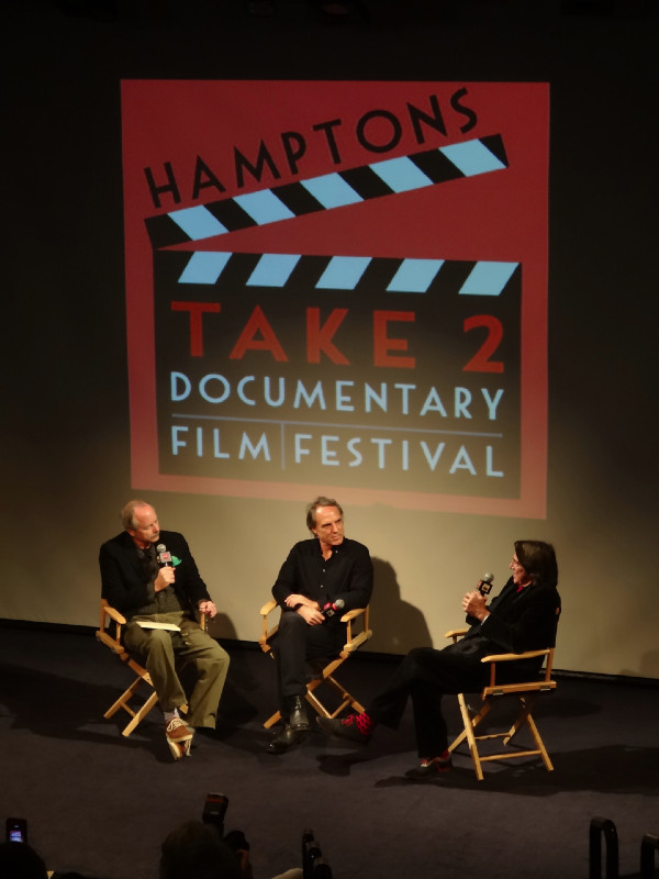 Festival co-host Andrew Botsford, producer/director John Jinks and artist Hans Van de Bovenkamp