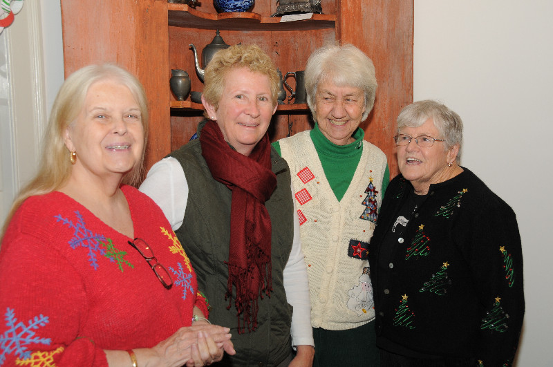 Museum volunteers Kathleen McFall, Susan McGuirk, Alice Wood and Mary Bennett