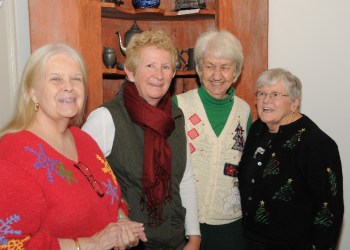 Museum volunteers Kathleen McFall, Susan McGuirk, Alice Wood and Mary Bennett