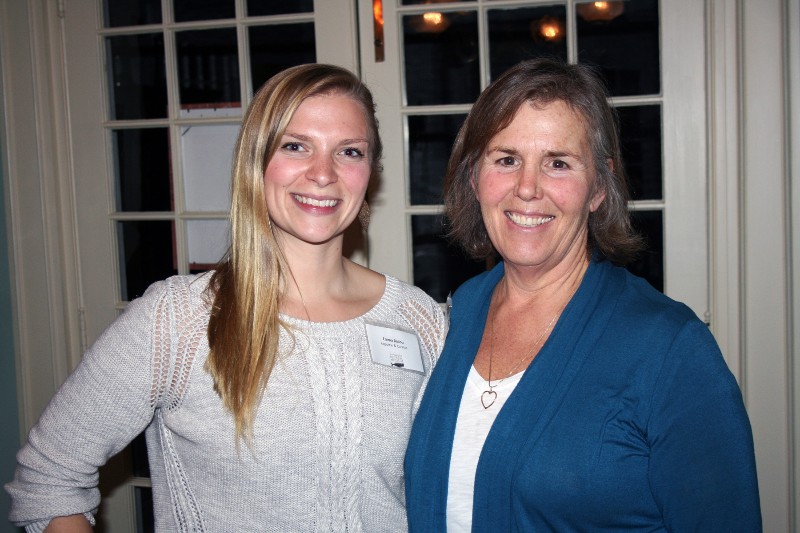 Emma Ballou (left) and Hilary Woodward, founder of the Southampton Historical Museum journaling project