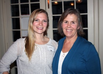 Emma Ballou (left) and Hilary Woodward, founder of the Southampton Historical Museum journaling project