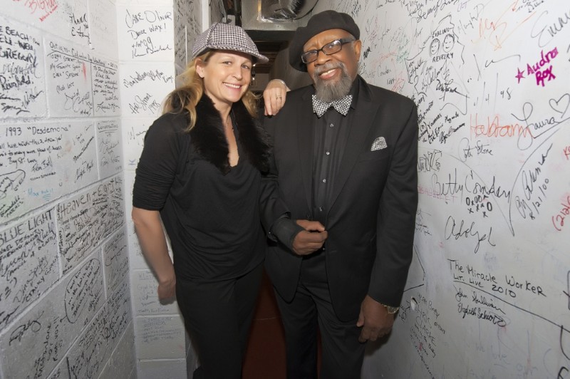 Nancy Atlas with this week's special guest, blues man Bill Sims Jr.