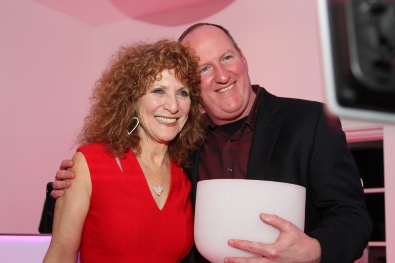 The Ellen Hermanson Foundation chair Julie Ratner and honoree Dr. James Brady