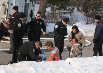 Two victims were injured in the explosion.