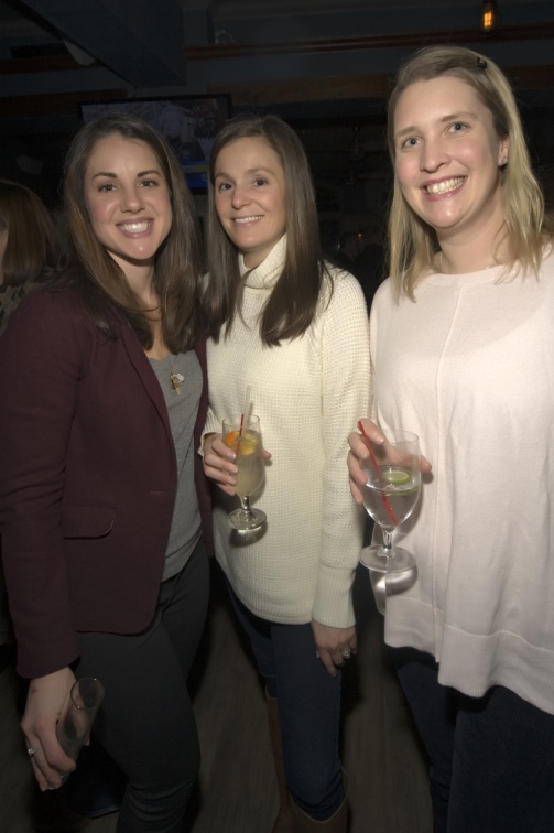 Amy Mott, Nicole Yardlet and Kathleen Daniels celebrating the opening night of this year's HarborFrost at the Frost Ball.