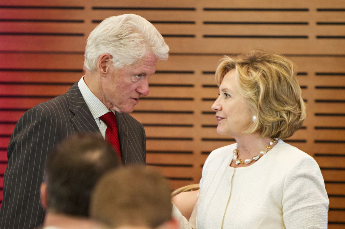 Bill and Hillary Clinton.