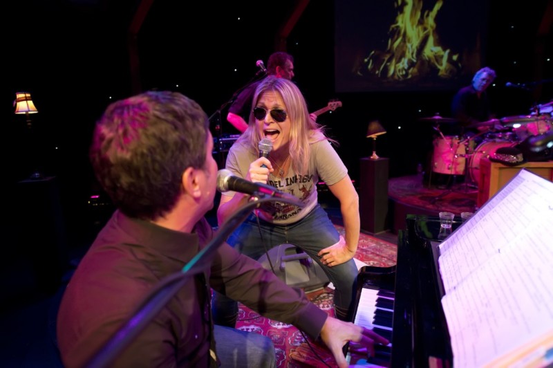 Nancy Atlas adds a little fire to "Angry Young Man" when she sing a duet with Henry Haid.