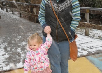 Lily Tarrant and Lisa Votino-Tarrant dressed for the occasion