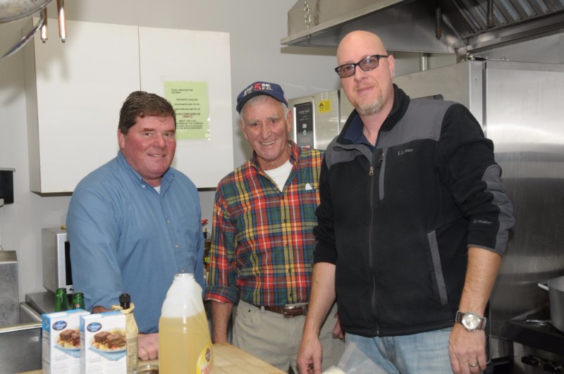 Scott Branche (Company #3), Sherrill Dayton (Company #5) and Shawn Miller (Company #6) were on kitchen duty.