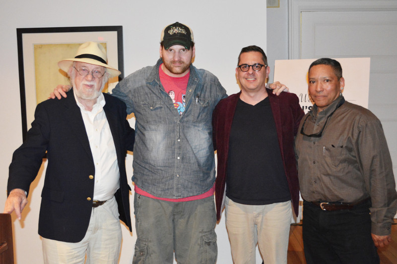 Dan's Papers founder Dan Rattiner, New York Press Association First Place Feature Writing winner Oliver Peterson, Judges' Choice writer Jamie Bufalino and 2012 Literary Prize winner James K. Phillips.