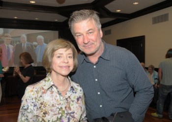 Judith Hope with Alec Baldwin