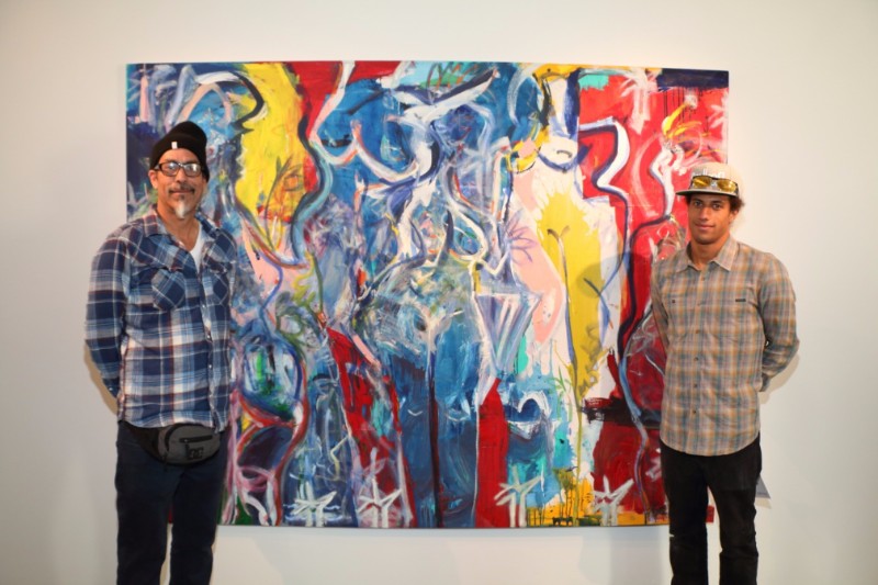 Artist Felix Bonilla Gerena and gallerist Tripoli Patterson