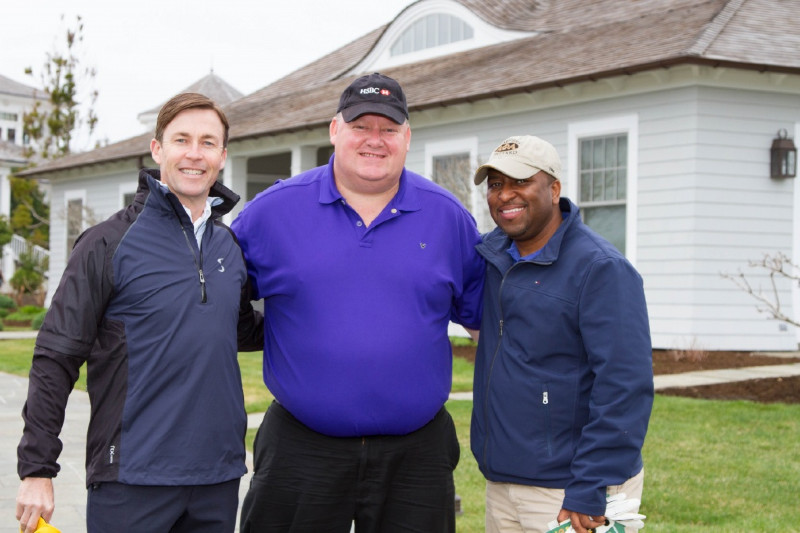 Sebonack Golf Professional Jason McCarty, Island Public Affairs President Steve Moll, Brendon Ray