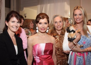 Southampton Town Supervisor Anna Throne-Holst, hostess of the evening Jean Shafiroff, Barbara McEntee, Southampton Animal Shelter Foundation Spay/Neuter Mobile Clinic Coordinator Kate McEntee