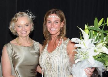 The Retreat's Executive Director Loretta K. Davis with Guest Speaker, Long Island Broadcasting's Amy Cerullo
