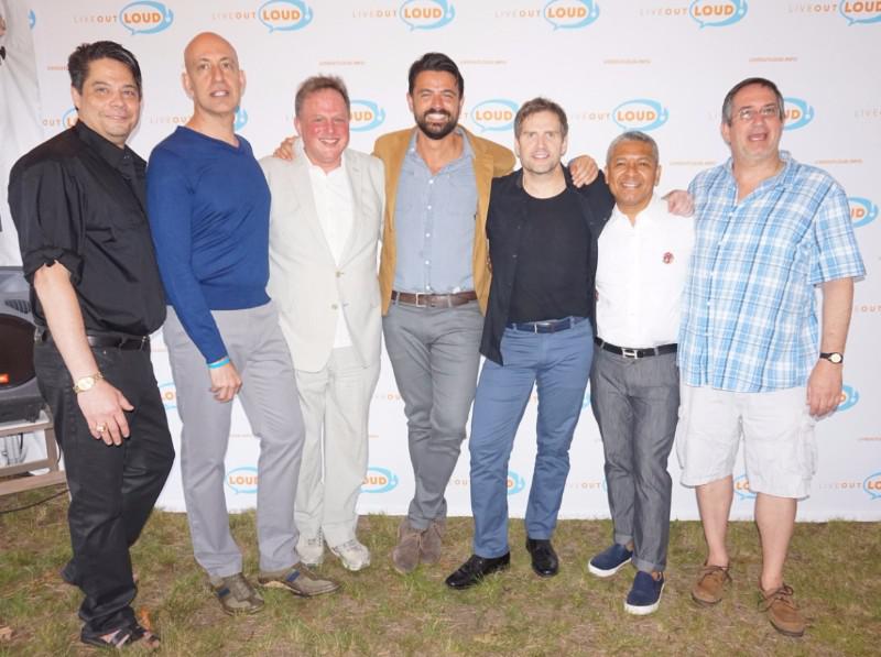 Sponsor Douglas Petri, founder and executive director Leo Preziosi Jr., sponsor/host/board member Bruce T. Sloane, event host architect John Gidding, board member Darin Varden, board member Hector Rojas and board member Kevin G. Kelly