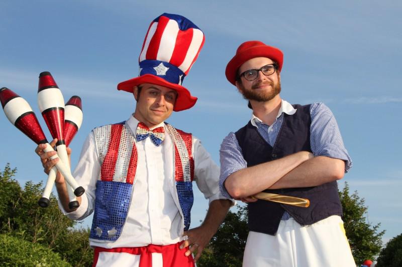 Event Kings performers Michael Schruefer and Dusty Boxer