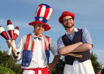 Event Kings performers Michael Schruefer and Dusty Boxer
