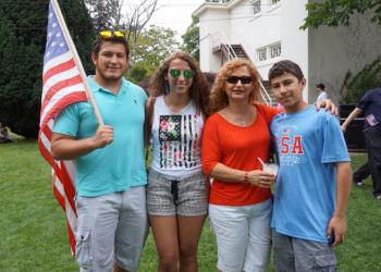Alex and Lorraine German, Diana Vides, and George German