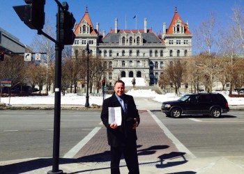 Michael Tessitore of Hunters for Deer in Albany after obtaining an injunction against the Department of Environmental Conservation.