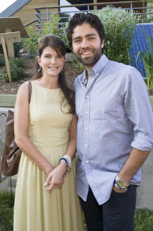 Southampton Supervisor Anna Throne-Holst and SoFo honoree Adrian Grenier.