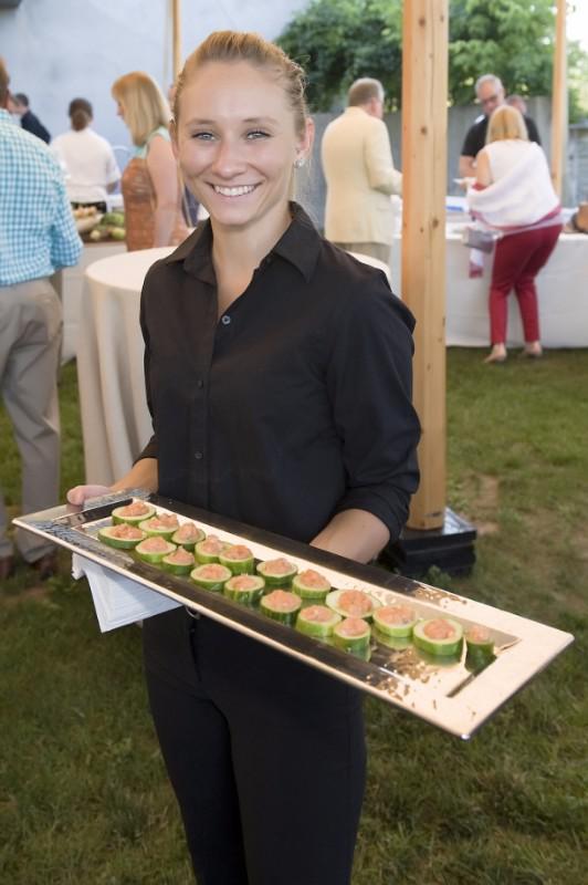Beautiful hors d'oeuvres made by local chefs with food from local farm were featured at this year's SoFo Summer Gala.