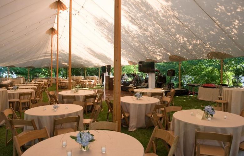 A big tent was set for the evenings celebration with the music of Nancy Atlas.