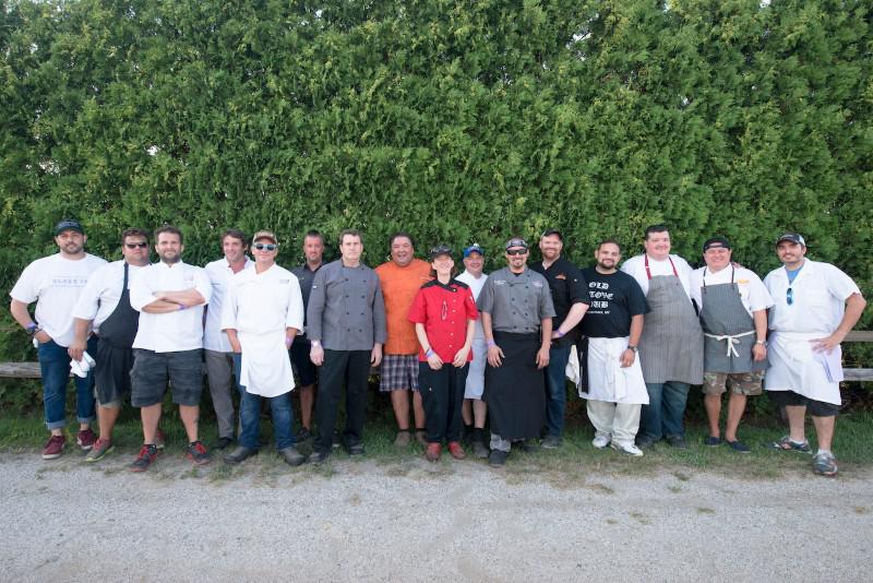 Team NYC and Team Hamptons chefs at GrillHampton.