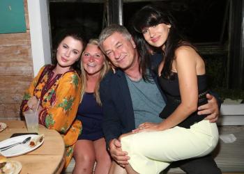 Alec Baldwin, Hilaria Baldwin and Ireland Baldwin 
