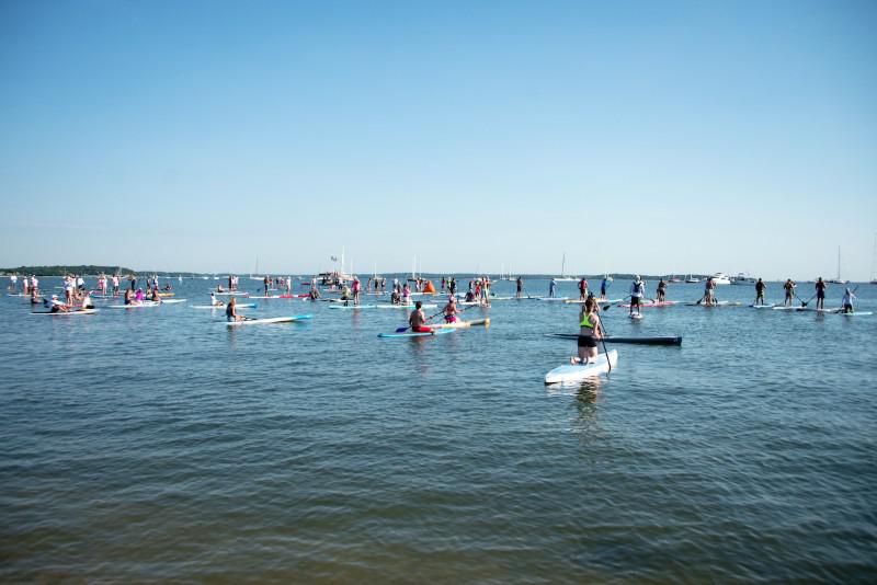 It was a perfect summer day at Haven's Beach for the BCRF Paddle for Pink race for a cure.