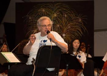 Itzhak Perlman, a distinguished and renowned musician, co-chair and conductor of the PMP Orchestra, reflects deep pride in his musicians.
