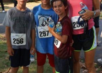 Collin Kirkwood, Jimmy and Ryan McNally, and Natalie Kirkwood