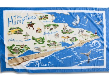 Hamptons beach towel at Ralph Lauren, 41 Jobs Lane, Southampton.