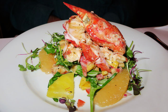 Lobster salad at Le Charlot.