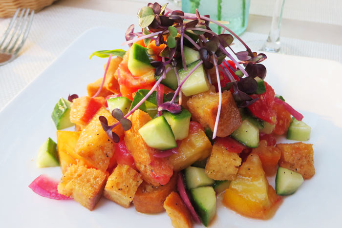 Wölffer Kitchen's panzanella.