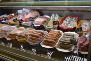 You can choose from a variety of freshly made sauages at 8 Hands Farm store in Cutchogue